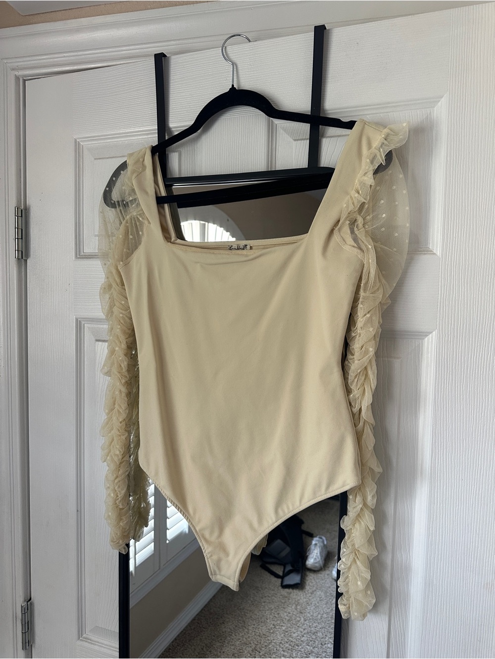 Free People Must Be Loved Ivory Bodysuit